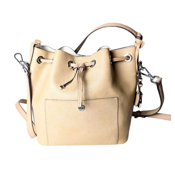 MICHAEL KORS Greenwich Saffiano Leather Bucket Satchel - Picture 2 of 9